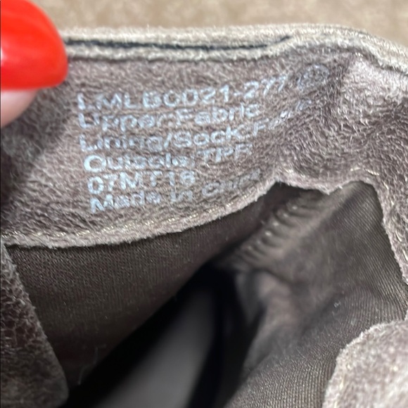 Studded Gray Ankle Boots - Picture 3 of 3